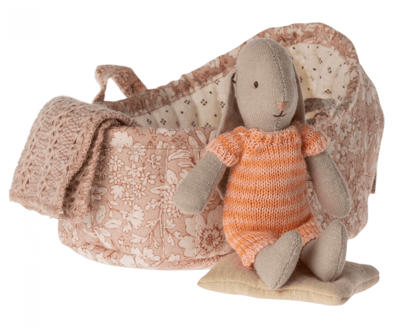 Maileg Bunny in Carry Cot, Micro - Flying Ryno