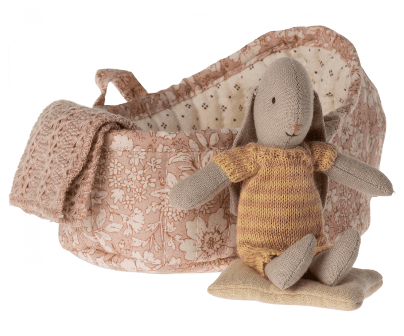 Maileg Bunny in Carry Cot, Micro - Flying Ryno