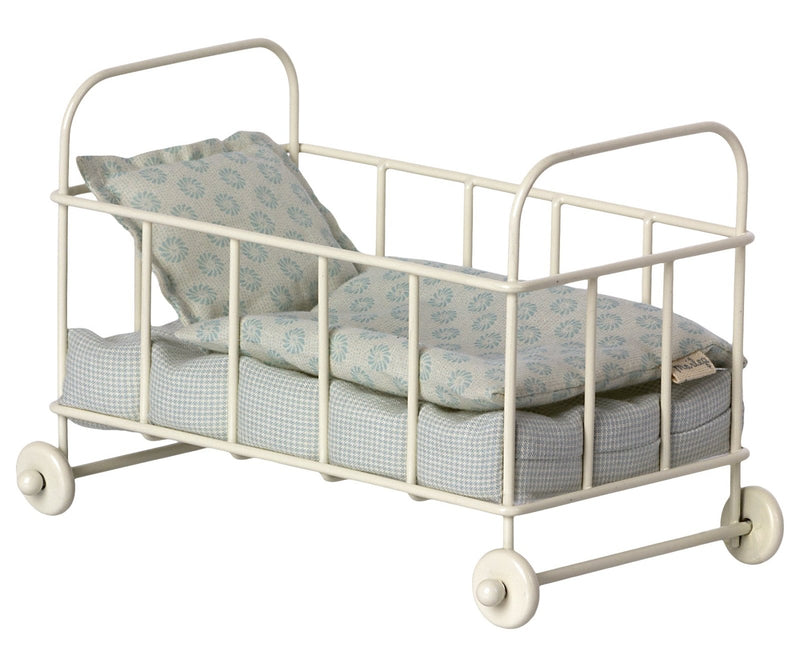 Maileg Cot Bed Micro Blue - Flying Ryno