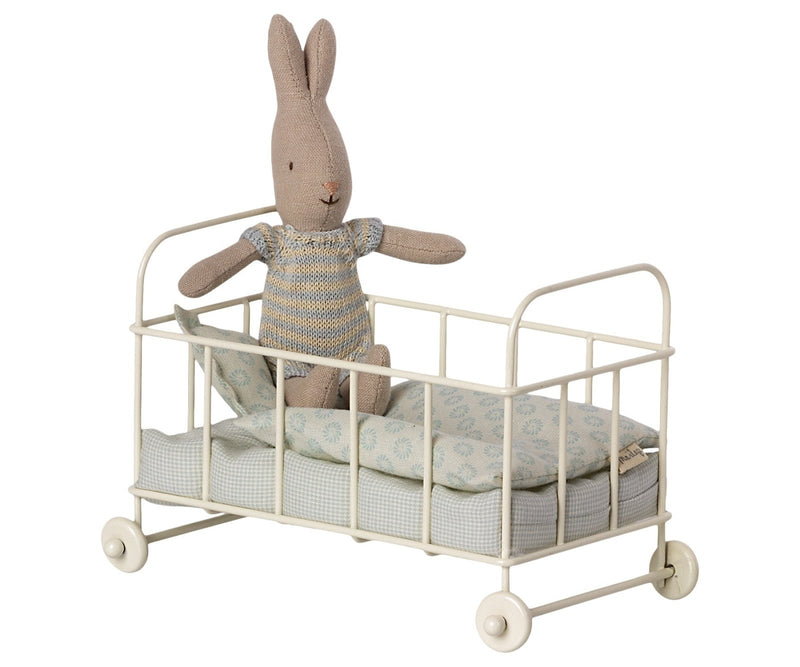 Maileg Cot Bed Micro Blue - Flying Ryno