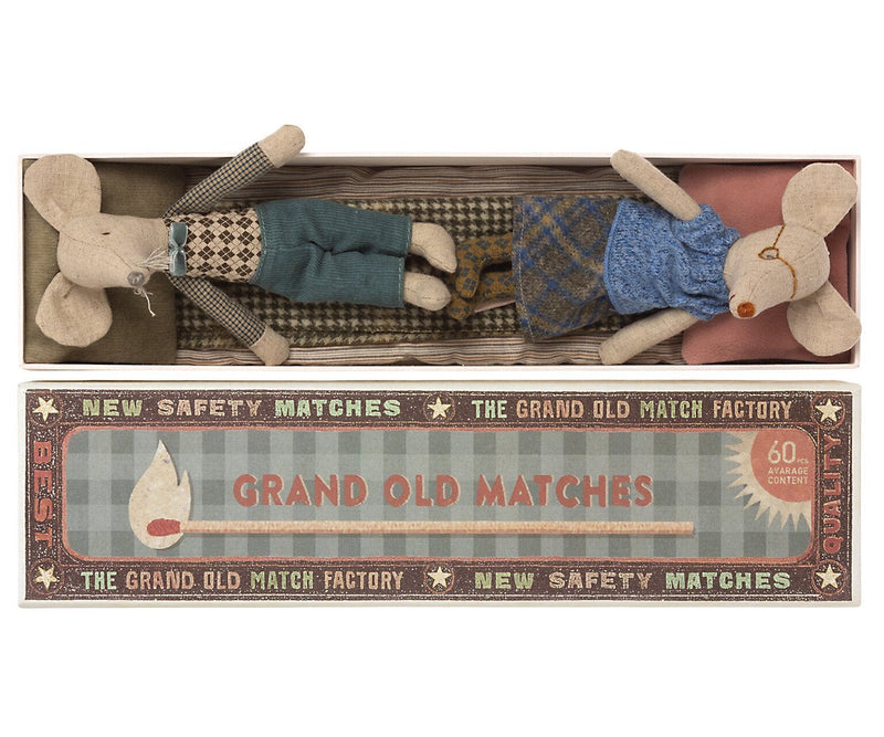 Maileg Grandma and Grandpa Mice in Matchbox - Flying Ryno