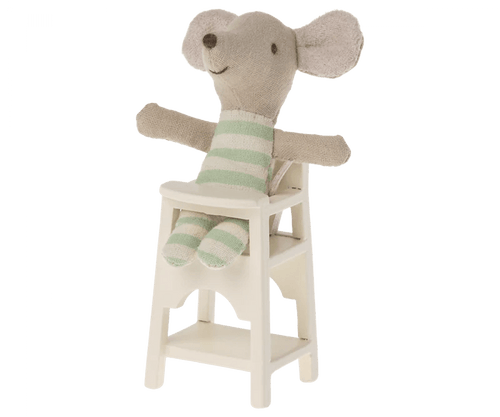 Maileg High Chair, Mouse - Off White - Flying Ryno