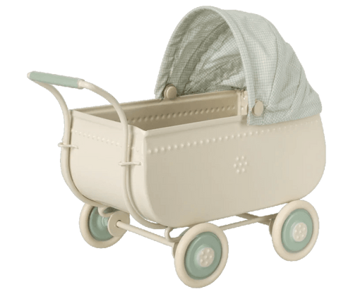 Maileg Micro Pram Blue - Flying Ryno