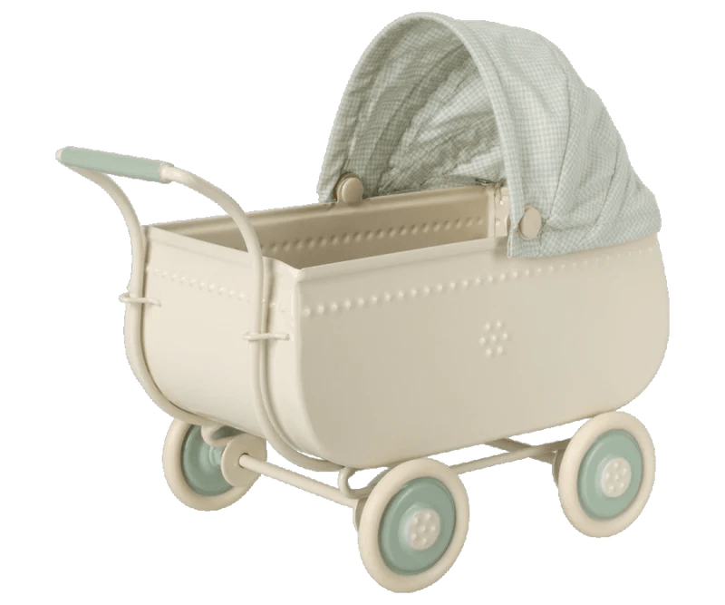 Maileg Micro Pram Blue - Flying Ryno
