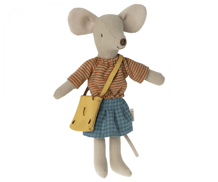 Maileg Mum Mouse, striped - Flying Ryno