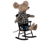 Maileg Rocking chair, Mouse - Anthracite - Flying Ryno