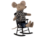 Maileg Rocking chair, Mouse - Anthracite - Flying Ryno