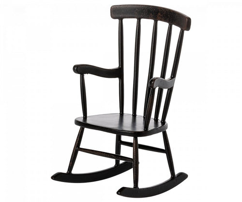 Maileg Rocking chair, Mouse - Anthracite - Flying Ryno