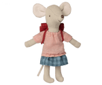 Maileg Tricycle mouse, Big sister with bag, red - Flying Ryno