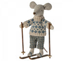 Maileg Winter mouse with ski set, Dad - Flying Ryno