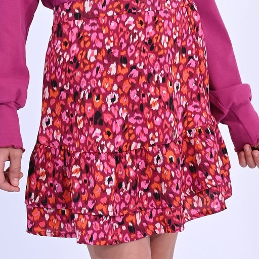 Molly Bracken Girls Woven Skirt, Pink Agnes - Flying Ryno