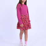 Molly Bracken Girls Woven Skirt, Pink Agnes - Flying Ryno
