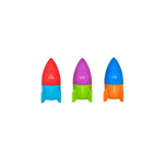 Ooly Blast Off Eraser & Pencil Sharpener - Flying Ryno