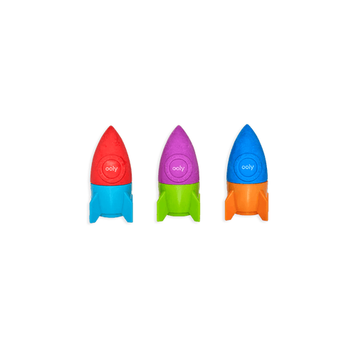 Ooly Blast Off Eraser & Pencil Sharpener - Flying Ryno