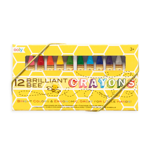 Ooly Brillant Bee Crayons (Set of 12) - Flying Ryno