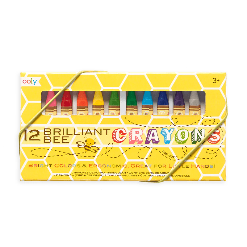 Ooly Brillant Bee Crayons (Set of 12) - Flying Ryno