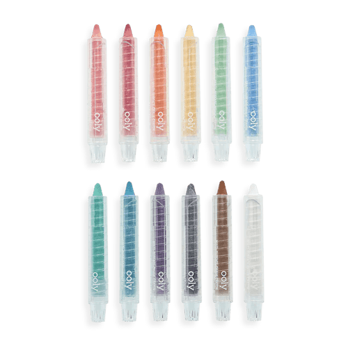 Ooly Chalk-O-Rama Chalk Crayon Sticks (Set of 12) - Flying Ryno