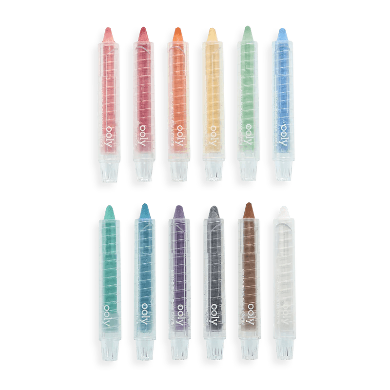 Ooly Chalk-O-Rama Chalk Crayon Sticks (Set of 12) - Flying Ryno