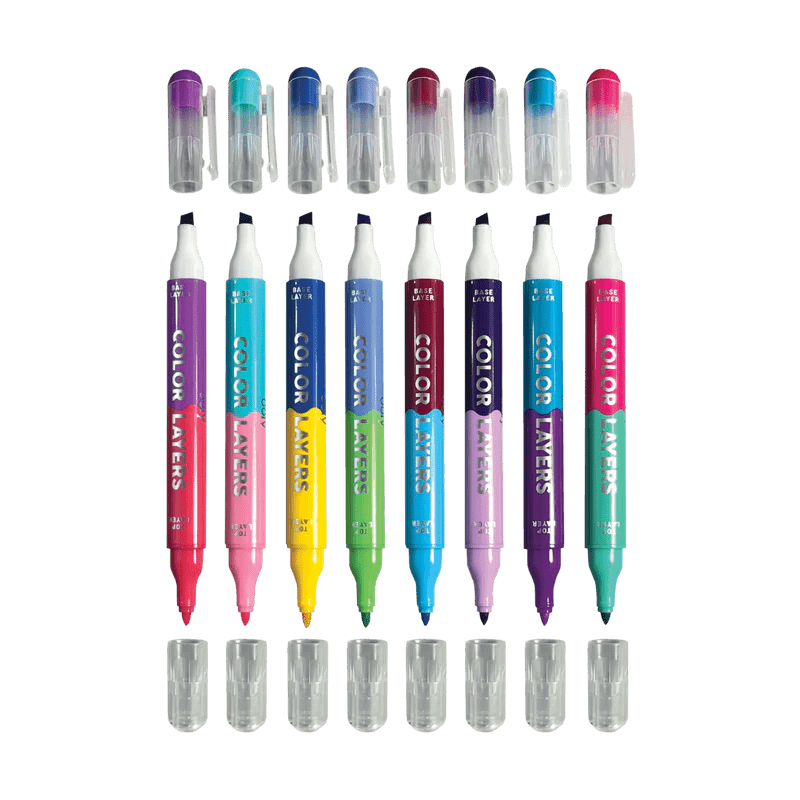 Ooly Color Layers Double Ended Layering Markers - Set of 8 - Flying Ryno