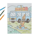 Ooly Movin' & Shakin' Coloring Book - Flying Ryno