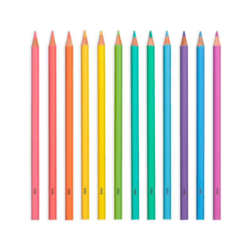 Ooly Pastel Hues Colored Pencils (Set of 12) - Flying Ryno