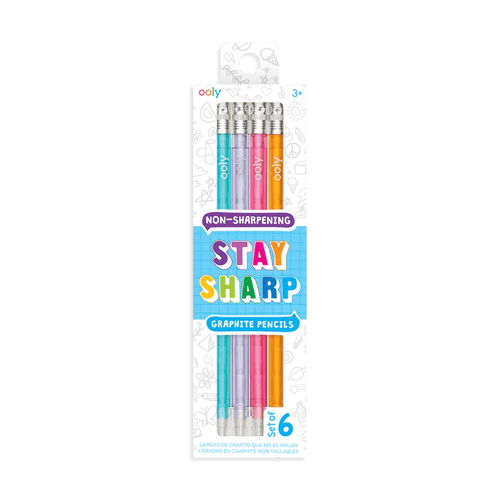 Ooly Stay Sharp Pencils- Rainbow - Flying Ryno