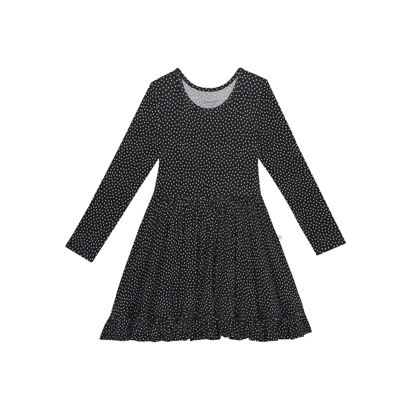 Posh Peanut Long Sleeve Ruffled Twirl Dress, Aggie - Flying Ryno