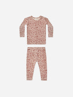 Quincy Mae Bamboo Long Sleeve Pajama Set, Flower Field - Flying Ryno