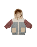 Quincy Mae Hooded Woven Jacket, Color Block - Flying Ryno