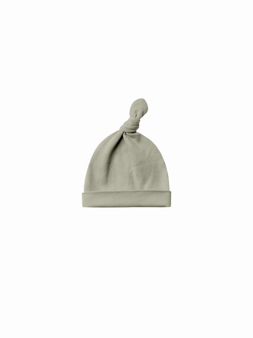 Quincy Mae Knotted Baby Hat, Sage - Flying Ryno
