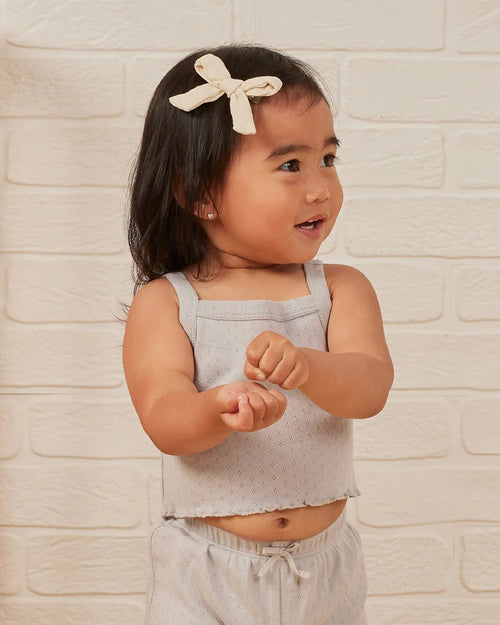 Quincy Mae Pointelle Tank and Shortie Set, Cloud - Flying Ryno