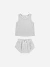 Quincy Mae Terry Tank and Short Set, Cloud - Flying Ryno