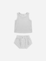 Quincy Mae Terry Tank and Short Set, Cloud - Flying Ryno