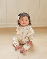 Quincy Mae Waffle Sweater and Pants Set, Butter Dots - Flying Ryno