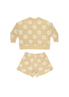 Rylee + Cru Boxy Pullover and Track Short Set, Daisy - Flying Ryno