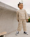 Rylee & Cru Knit Wide Leg Pant, Honeycomb Strip - Flying Ryno