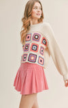 Sadie & Sage Tween Celebration Crochet Sweater - Flying Ryno