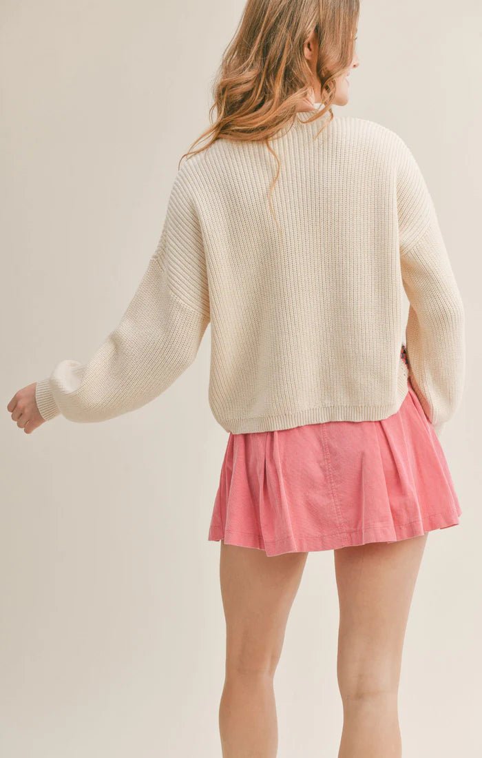 Sadie & Sage Tween Celebration Crochet Sweater - Flying Ryno