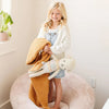Saranoni Ribbed Bamboni Toddler Blankets - Flying Ryno