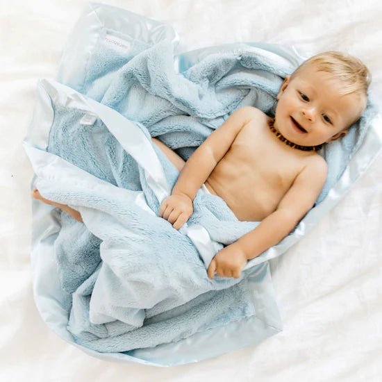 Saranoni Satin Border Receiving Blanket - Flying Ryno