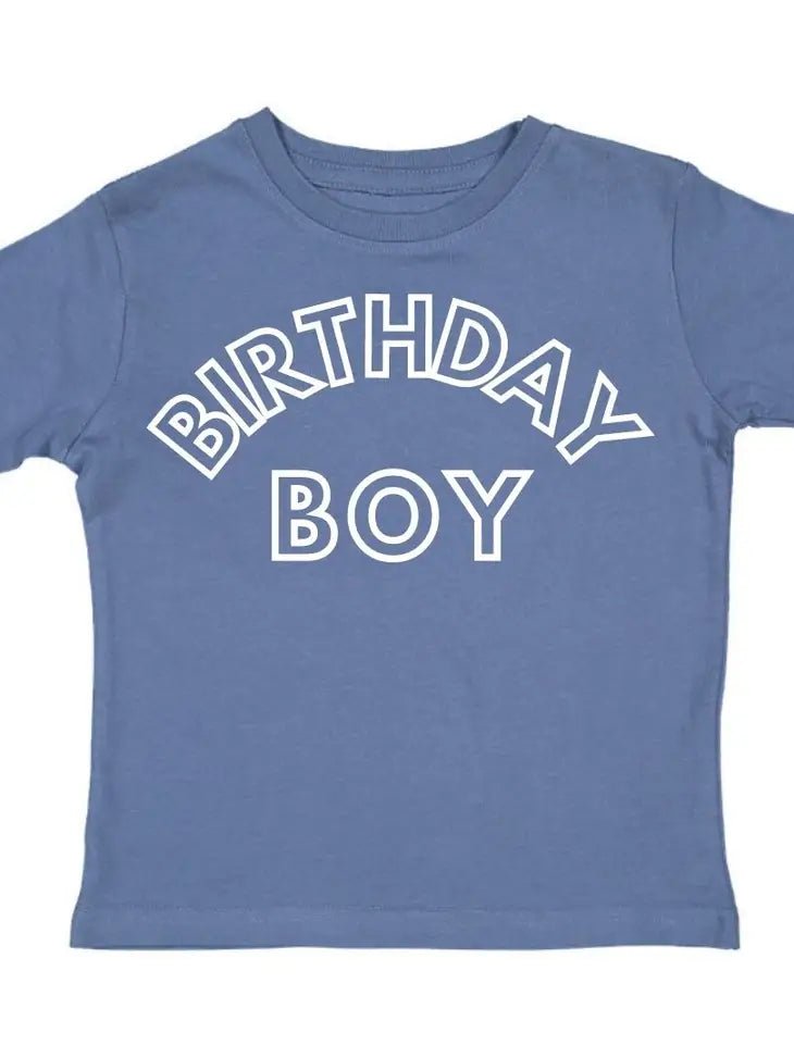 Sweet Wink Birthday Boy Short Sleeve Shirt - Indigo - Kids Birthday Tee - Flying Ryno