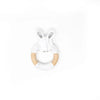 Three Hearts Bunny Ear Teether - Flying Ryno