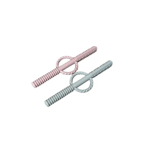 Three Hearts Teething Tube Teether Set of 2 - Flying Ryno
